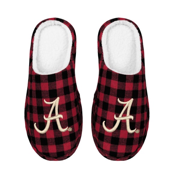 FOCO Men's NCAA Alabama Crimson Tide Memory Foam Slippers L 9/10 - Picture 6 of 6